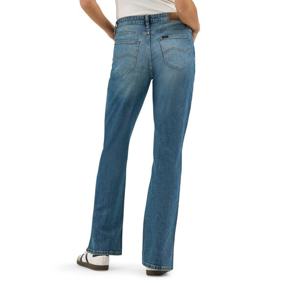 Lee Women's Heritage Mid Rise Bootcut, Size 14, Mid Rise, Fitted, Medium Wash - Picture 4 of 7
